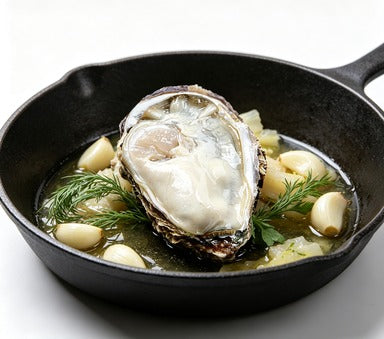 Fresh Raw Oysters with Aromatic Garnishes